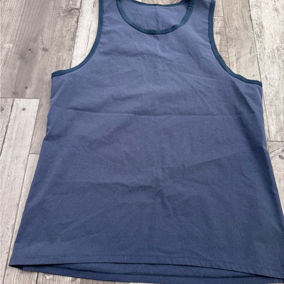 Lululemon Mens Mach Blue Airing Easy Tank No Tag Small See Measurements - Picture 3 of 5